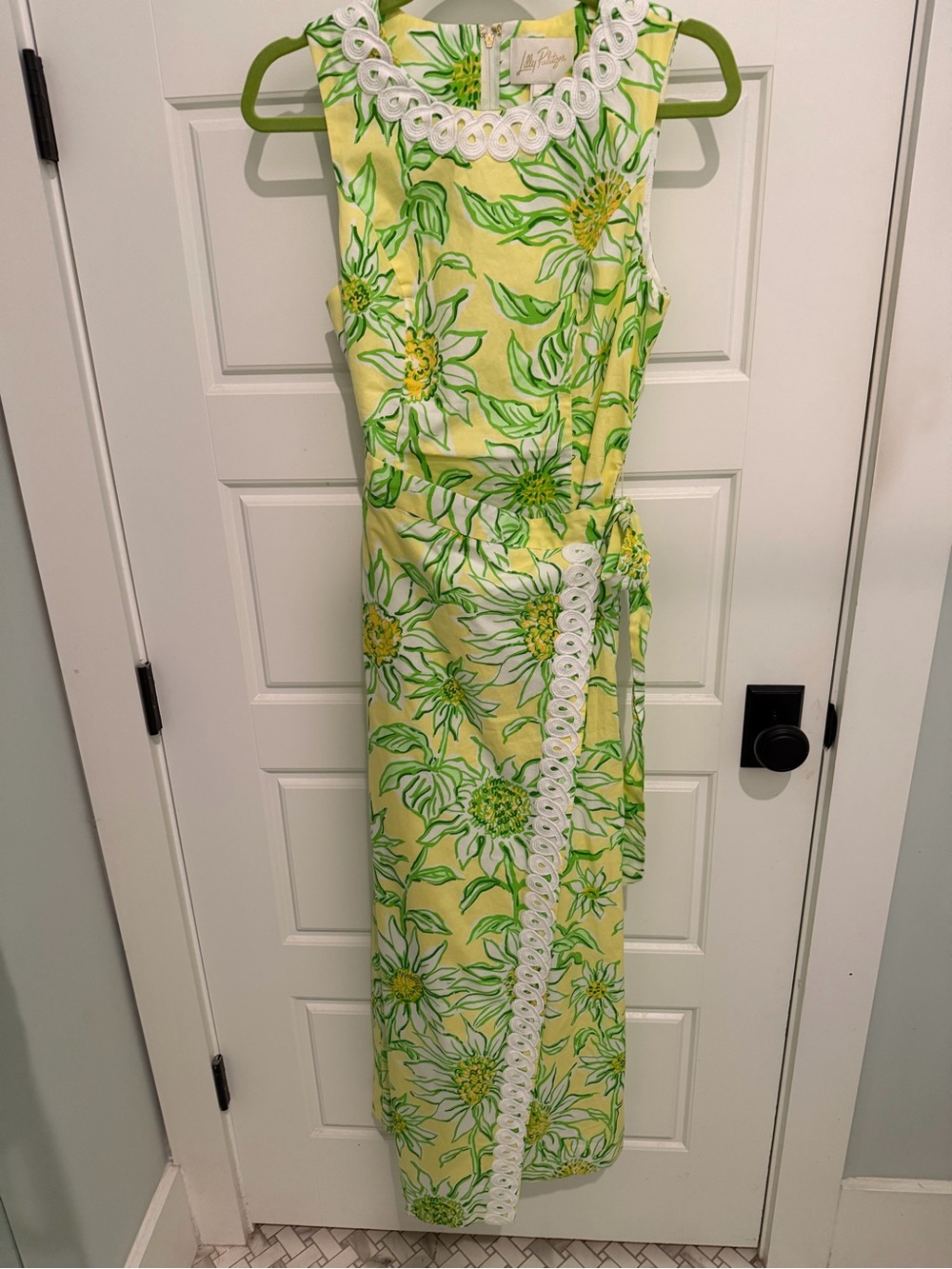 Lilly Pulitzer Fresia Stretch Maxi Dress in Limoncello Sunbelievable EUC - Picture 2 of 7